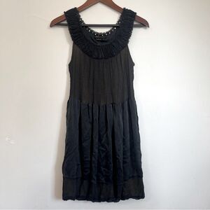 BCBGMaxazria Black and Gold Size 2 Dress